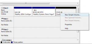 Partitioning in Vista